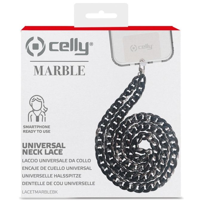 Celly LACETMARBLEBK Lacet Marble Black