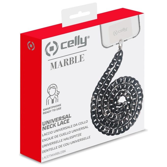 Celly LACETMARBLEBK Lacet Marble Black