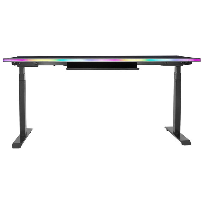 GD160 ARGB GAMING DESK - Scrivania ad illuminazione ARGB 160cm x 75cm, regolabile in altezza, (water-resistant)surface mousepad