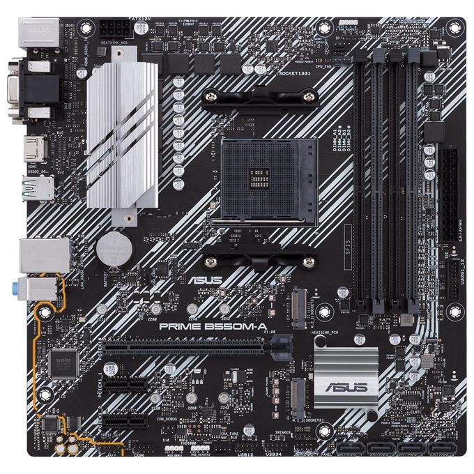 ASUS PRIME B550M-A Scheda Madre Micro ATX AMD B550 (Ryzen AM4) Dual M.2