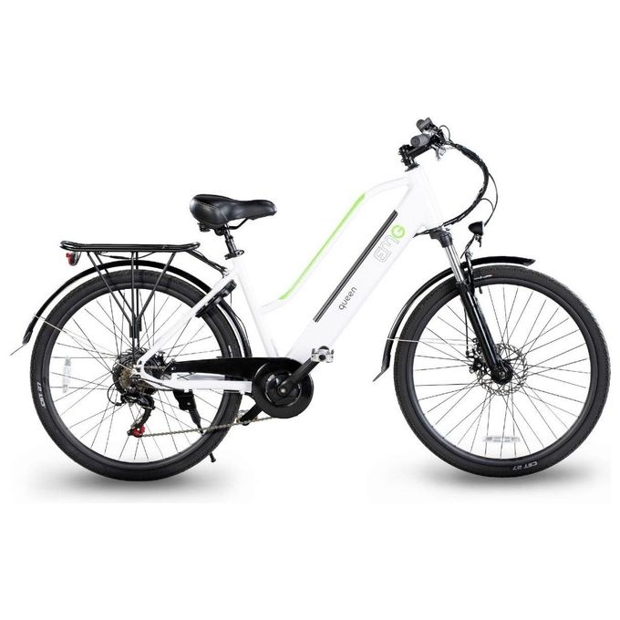 EMG E-Bike Queen 28P 28'' 13Ah 80Km Batteria Integrata Bianca