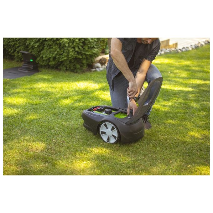 Greenworks Tagliaerba Robotizzato Batteria Nero-Verde