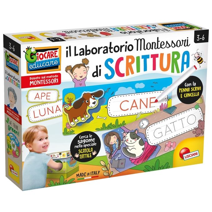 Lisciani Prescolare Montessori Laboratorio di Scrittura