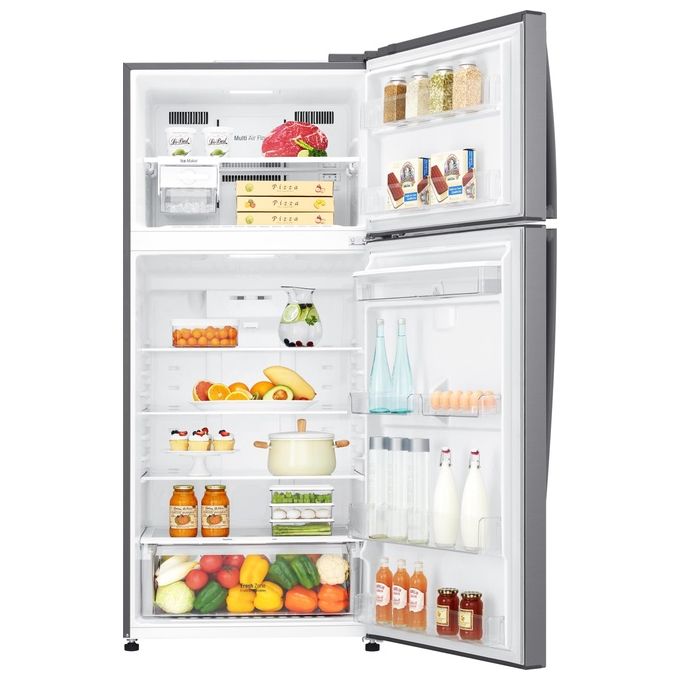 LG GTF744PZHV Frigorifero Doppia Porta Capacita' 547 Litri Classe energetica F Total No Frost Multy Air Flow Wi-Fi Larghezza 78 cm Altezza 180 cm Inox Premium