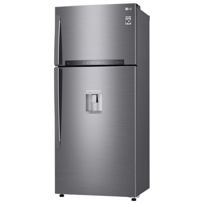 LG GTF744PZHV Frigorifero Doppia Porta Capacita' 547 Litri Classe energetica F Total No Frost Multy Air Flow Wi-Fi Larghezza 78 cm Altezza 180 cm Inox Premium