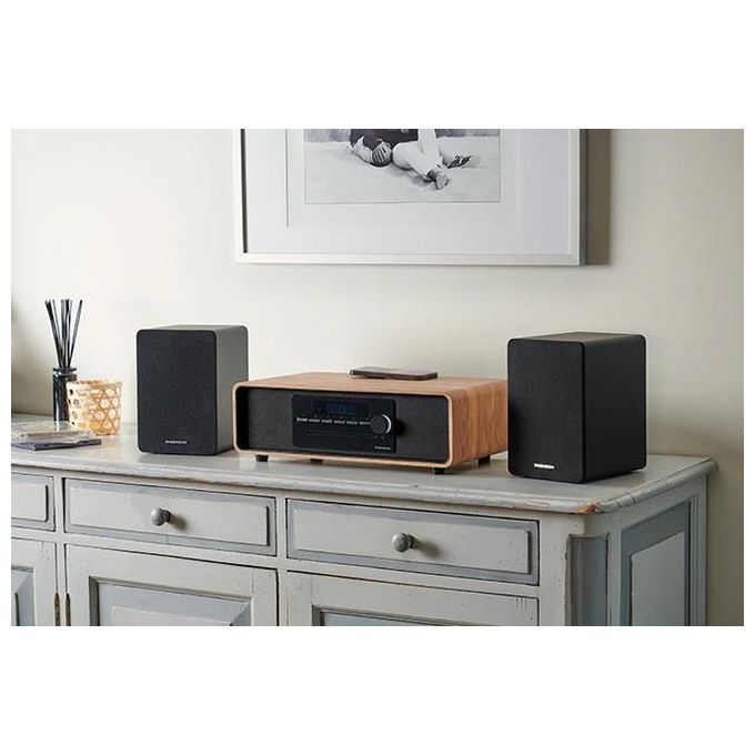 Thomson Hifi Bookshelf Speakers 50w Bt 5.0 Rca Command Black Ws400duo