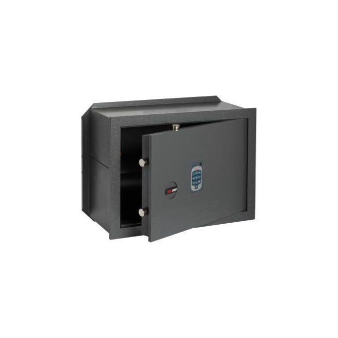 Cisa 182710400 DGT Vision Cassaforte a Muro Elettronica Combinatore 12 Cifre Frontale Acciaio 10 mm 42x30x20 cm colore Grigio