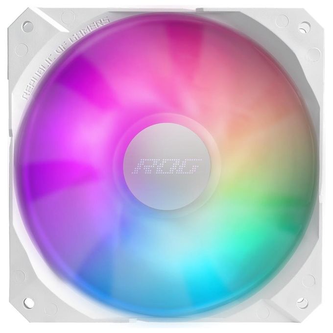 ASUS ROG Strix LC II 240 ARGB, Dissipatore a Liquido All-In-One, Due Ventole ROG da 120mm RGB, Illuminazione ARGB, LGA 1700-1200-1150-1151-1152-1155-1156-2011-2066 e AMD AM4-TR4, Bianco