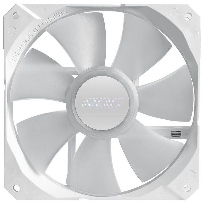 ASUS ROG Strix LC II 240 ARGB, Dissipatore a Liquido All-In-One, Due Ventole ROG da 120mm RGB, Illuminazione ARGB, LGA 1700-1200-1150-1151-1152-1155-1156-2011-2066 e AMD AM4-TR4, Bianco