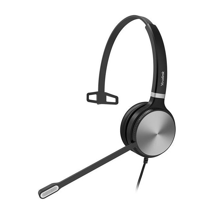 Yealink YHS36 Auricolare Cablato a Padiglione Ufficio Nero-Argento
