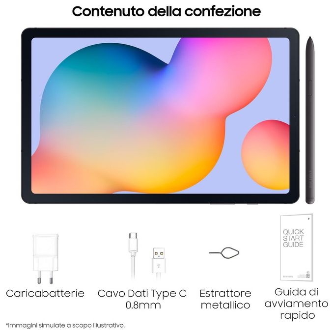 Samsung Galaxy Tab S6 Lite 2022 4G-LTE 4Gb 64Gb 10.4'' Gray Italia
