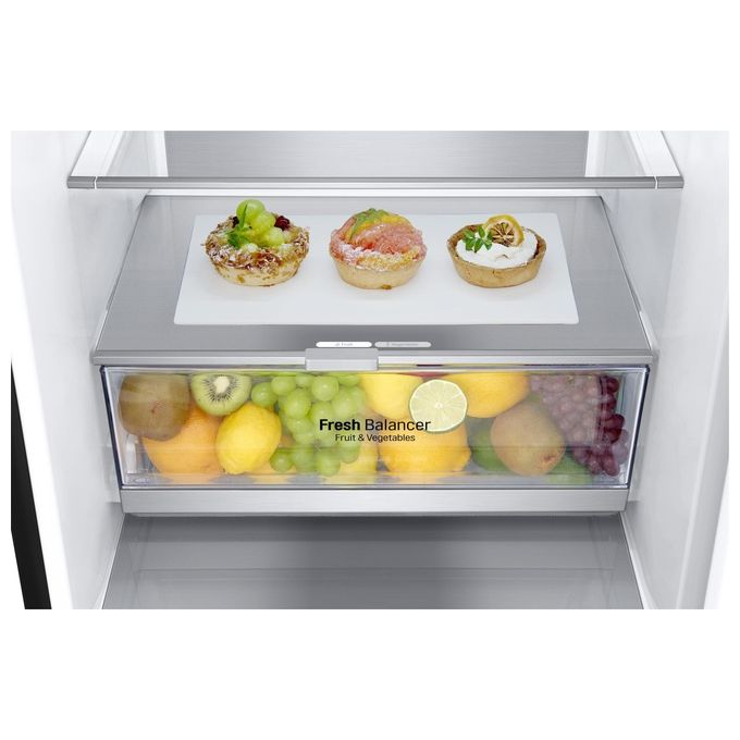 LG GBB72MCVGN Frigorifero Combinato Capacita' 419 Litri Classe energetica D Total No Frost Metal Fresh Door Cooling+ 203 cm Nero Matte Black