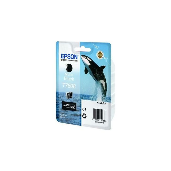 Epson C13T76084N10 Cartuccia di Inchiostro Originale Nero Opaco 25,9 ml colore Nero opaco