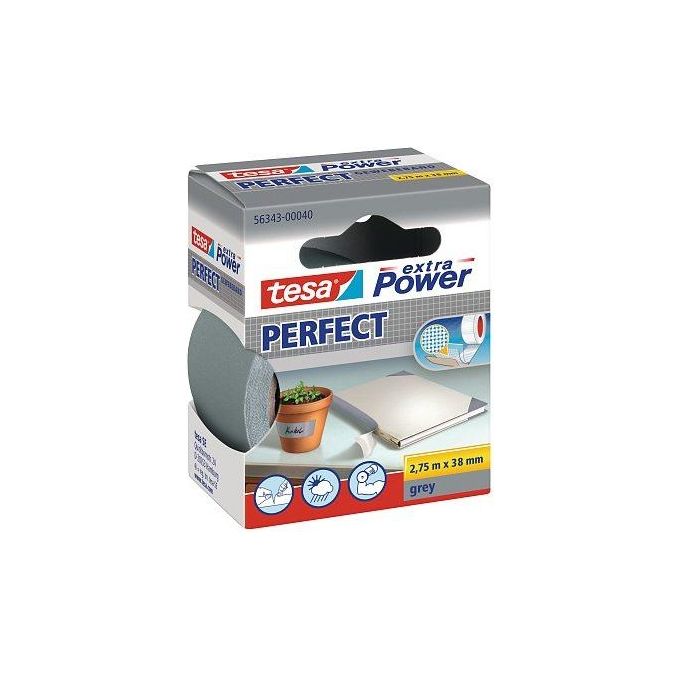 Tesa Nastro Adesivo Extra Power Nastro 2.75mtx38mm Grigio