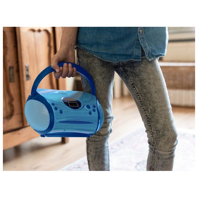 Lenco SCD-24kids Radio Portatile con Lettore CD Blu