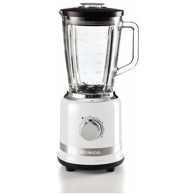 Ariete 00C058501AR0 Moderna Frullatore 1000W 1,5L 4 velocita' Funzione Pulse 4 lame acciaio inox colore Bianco