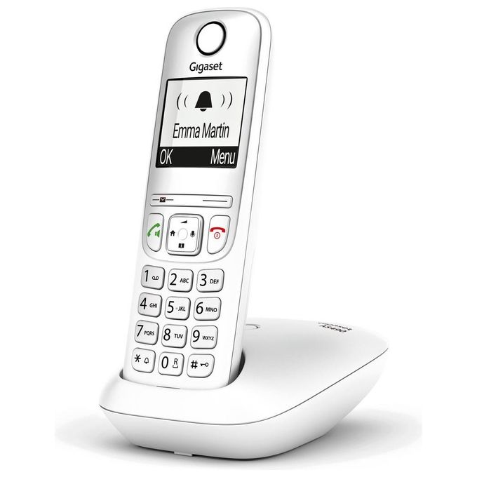 Gigaset AS490 Cordless Display 2'' Vivavoce Rubrica Nero