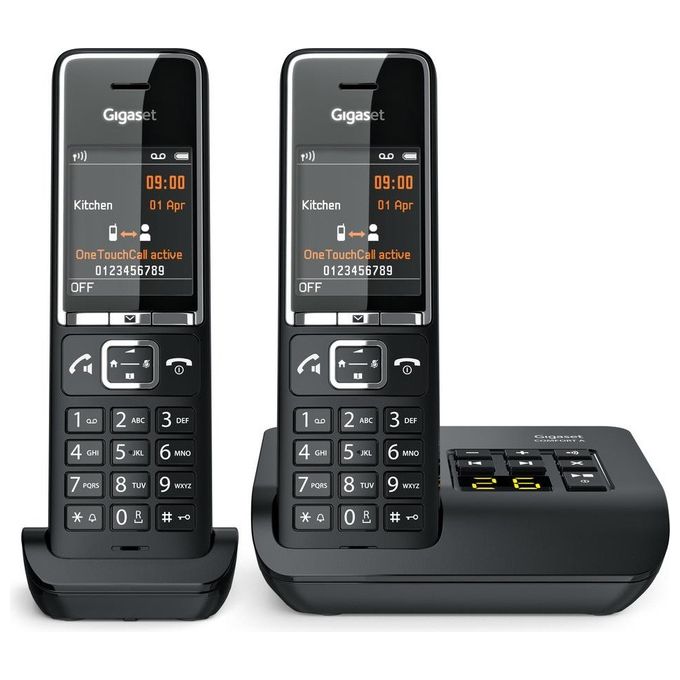 Gigaset Comfort 550A Duo Coppia Cordless Dect-Gap Display a colori 2.2'' Vivavoce Segreteria