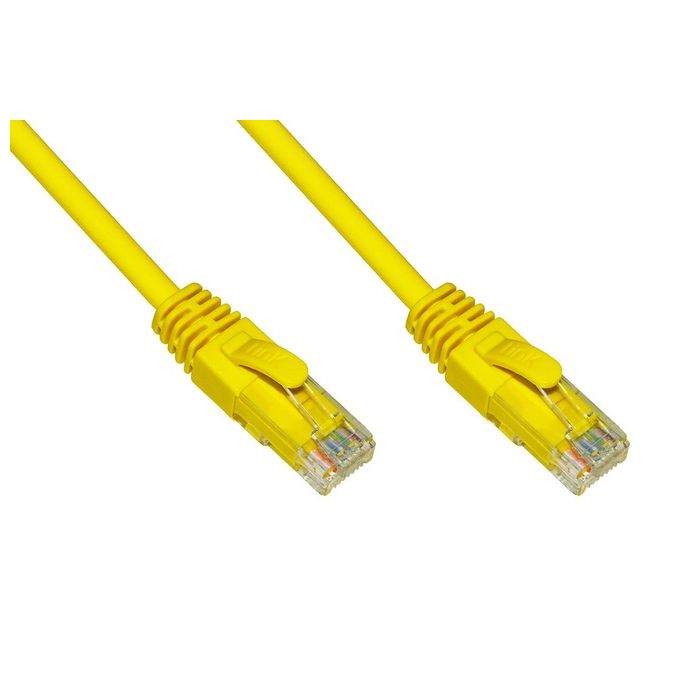LINK cavo rete categoria 6a non schermato utp awg24 colore giallo halogenfree mt 1,5