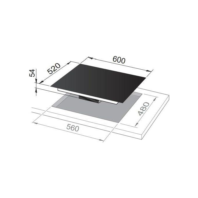 DeLonghi PIB62 Linea Design Piano Cottura a Induzione in Vetroceramica 4 Zone Induction Energy Control Sistema Comandi Touch Control 60 cm Bianco