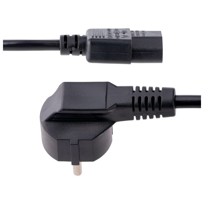 StarTech 713E-1M-POWER-CORD Cavo di Alimentazione Schuko CEE 7-7 a IEC 60320 C13 250V 10A 18AWG 1m colore Nero
