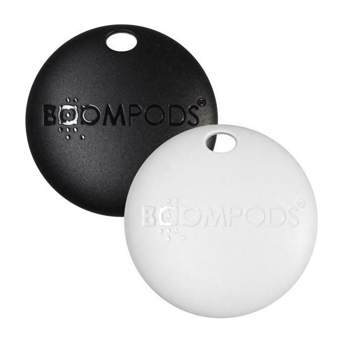 Boompods Bluetooth Tracker Tag Boomtag 2 Pack Nero e Bianco