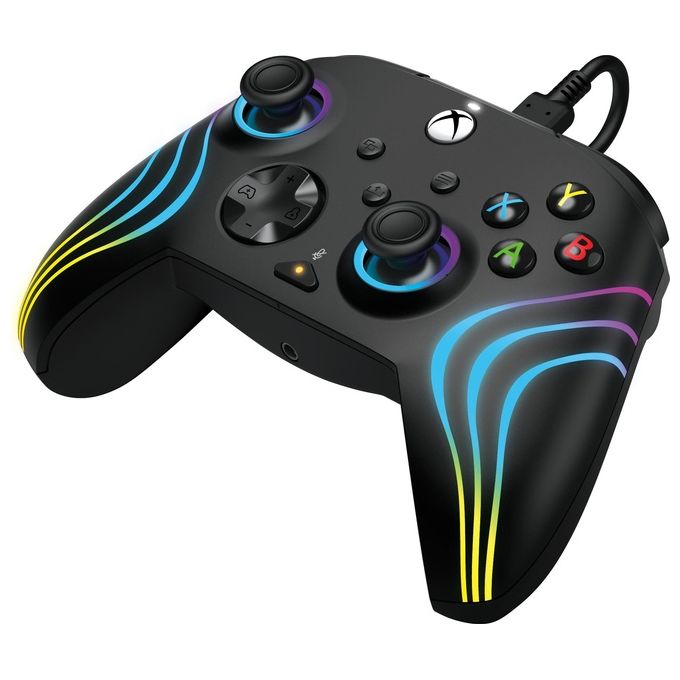 Pdp Gamepad per Xbox Afterglow Wave Wired Black