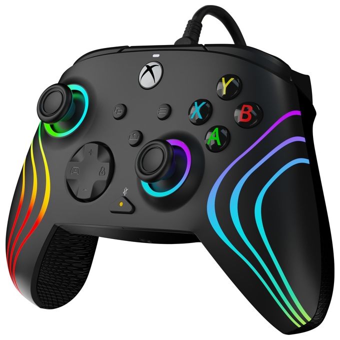 Pdp Gamepad per Xbox Afterglow Wave Wired Black