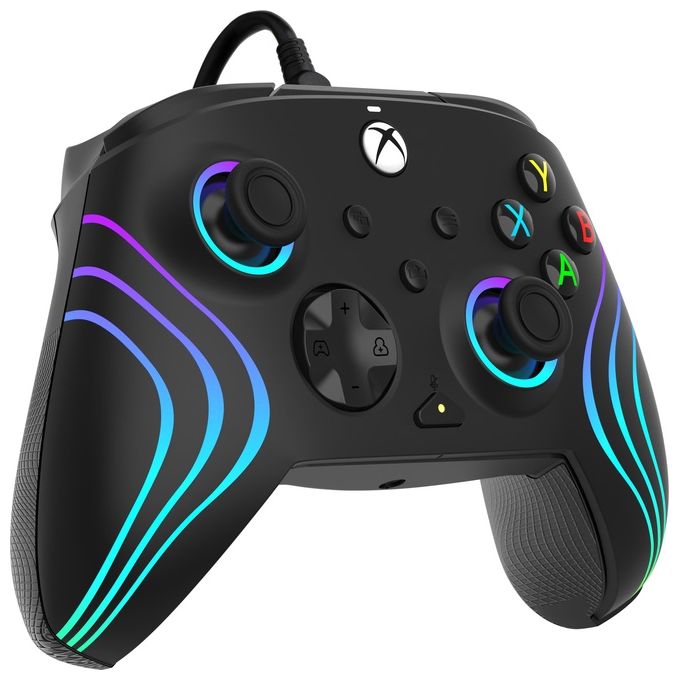 Pdp Gamepad per Xbox Afterglow Wave Wired Black