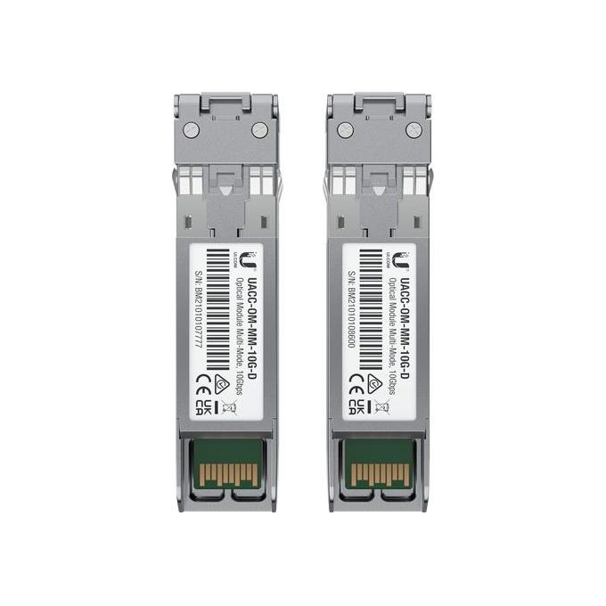 Ubiquiti UACC-OM-MM-10G-D-2 Modulo del Ricetrasmettitore di Rete Fibra Ottica 10000 Mbit-s 850 nm