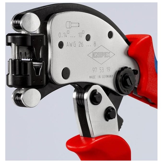 Knipex Twistor T Regolazione Automatica Pinza per Terminali a Bussola