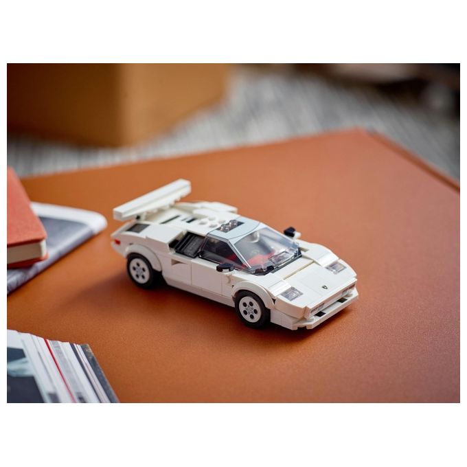 LEGO Speed Champions 76908 Lamborghini Countach, Giochi per Bambini di 8+ Anni, Auto Sportiva Giocattolo, Replica Supercar