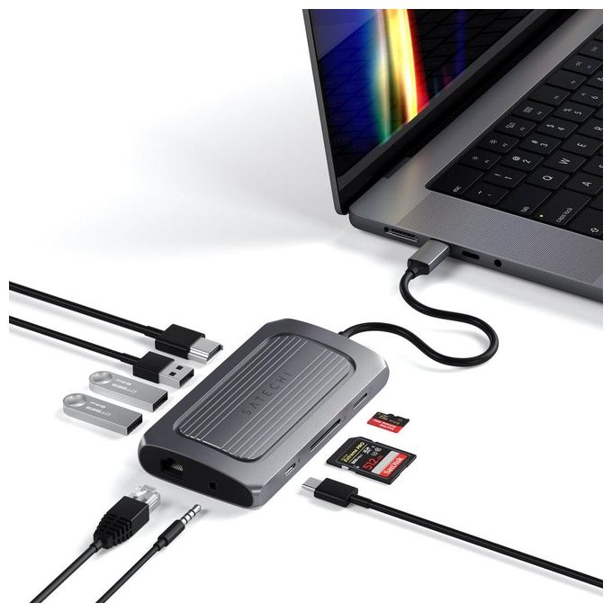 Satechi Adattatore Usb4 Multiport 8k Space Gray