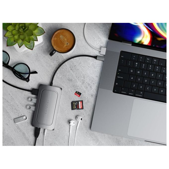 Satechi Adattatore Usb4 Multiport 8k Space Gray