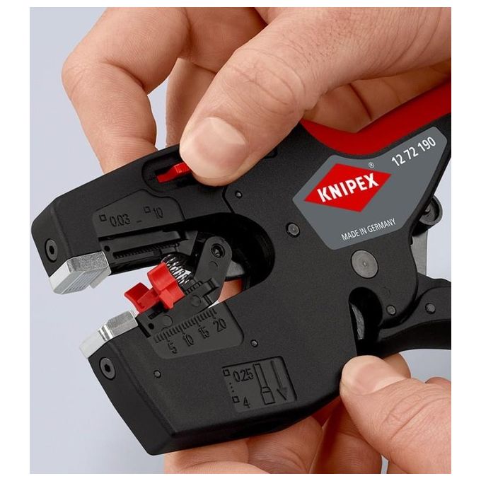 KNIPEX NexStrip Utensile Multifunzione per Elettricista Rivestiti in Resina Sintetica Antiscivolo 190mm