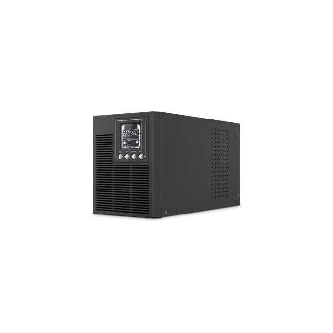 Atlantis A03-OP1002 UPS OnLine Gruppo di Continuita' Server Doppia conversione Onda Sinusoidale Pura 1000VA 900W, Tower, display LCD, USB, seriale RS-232, 4 uscite IEC, porta EPO, slot SNMP, 2x12V-9Ah