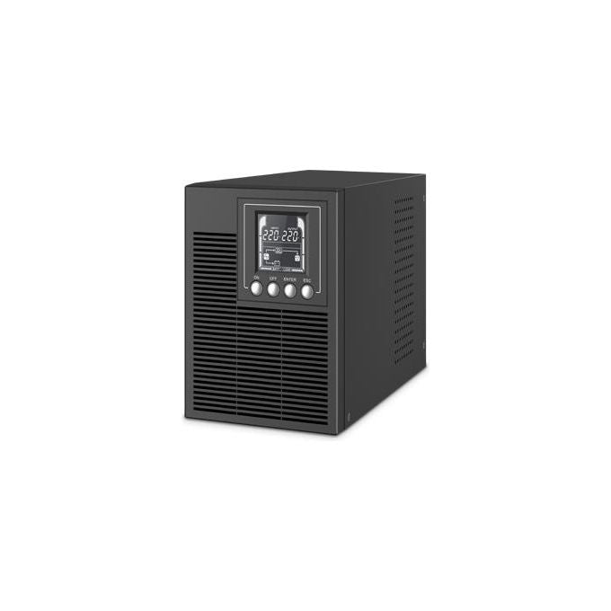 Atlantis A03-OP1002 UPS OnLine Gruppo di Continuita' Server Doppia conversione Onda Sinusoidale Pura 1000VA 900W, Tower, display LCD, USB, seriale RS-232, 4 uscite IEC, porta EPO, slot SNMP, 2x12V-9Ah