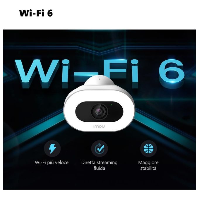 Imou Knight - Un mondo colorato, anche di notte - Rilevamento persone - 4K - 8Mp - Rilevamento AI di persone-veicoli-animali - H.265 - Visione notturna a colori smart - Copertura a 360° - Comunicazione bidirezionale - IP66 resistente alle intemperie - Far