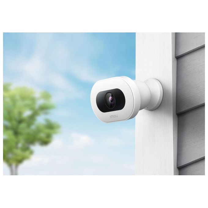 Imou Knight - Un mondo colorato, anche di notte - Rilevamento persone - 4K - 8Mp - Rilevamento AI di persone-veicoli-animali - H.265 - Visione notturna a colori smart - Copertura a 360° - Comunicazione bidirezionale - IP66 resistente alle intemperie - Far