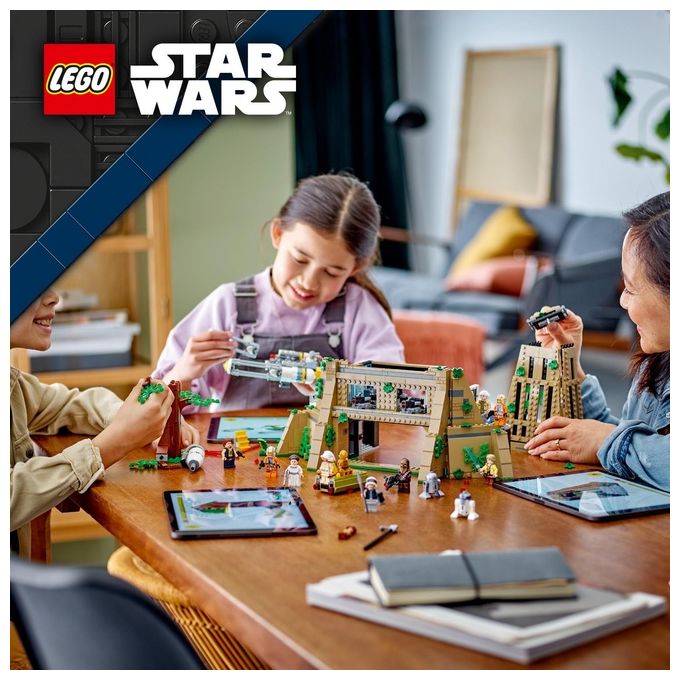 LEGO 75365 Star Wars: A New Hope Base Ribelle su Yavin 4 con 10 Minifigure, 2 Droidi, Starfighter Y-wing e Sala Comando