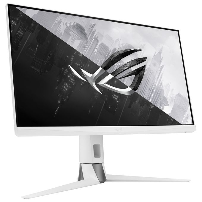 [ComeNuovo] ASUS ROG Strix XG27AQ-W, Monitor Gaming 27”, WQHD (2560x1440), Fast IPS, fino a 170Hz, Tempo Di Risposta 1ms, ELMB SYNC, G-SYNC, HDR 400, Illuminazione Aura Sync RGB, Posizione Regolabile, Bianco