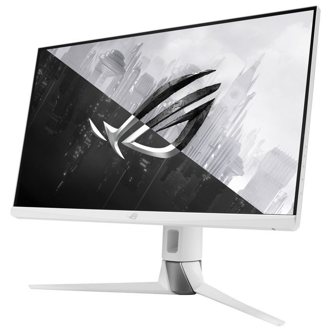 [ComeNuovo] ASUS ROG Strix XG27AQ-W, Monitor Gaming 27”, WQHD (2560x1440), Fast IPS, fino a 170Hz, Tempo Di Risposta 1ms, ELMB SYNC, G-SYNC, HDR 400, Illuminazione Aura Sync RGB, Posizione Regolabile, Bianco