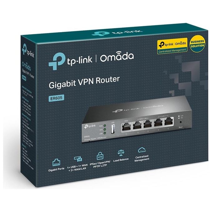 Tp-Link TL-R605 Router Cablato 10 Gigabit Ethernet 100 Gigabit Ethernet Nero