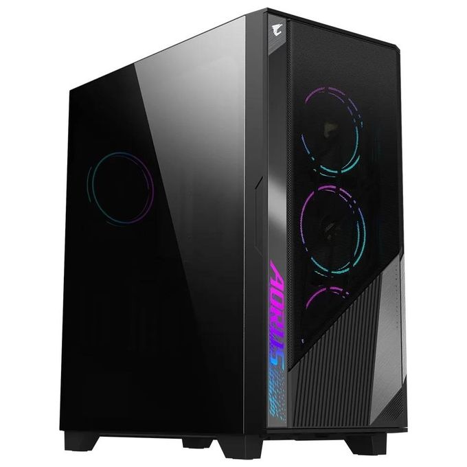 Gigabyte AORUS C500 Case Mid Tower ATX in vetro nero pannello TG senza alimentatore