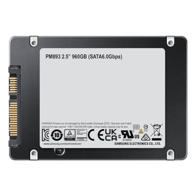 Samsung PM893 2.5'' 960Gb Serial ATA III V-NAND TLC