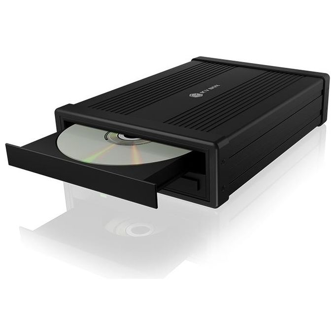 ICY BOX Case Esterno per DVD-Blue Ray SATA da 5.25'' Nero