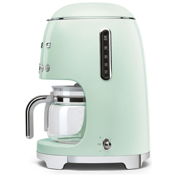 Smeg DCF02PGEU Macchina per Caffe' Automatica con Filtro 1.4 Litri Verde Acqua