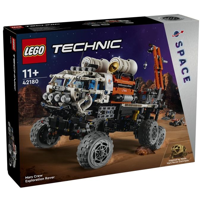 LEGO Technic 42180 Rover di Esplorazione Marziano, Giochi Spaziali per Bambini 11+, Veicolo Giocattolo Ispirato alla NASA
