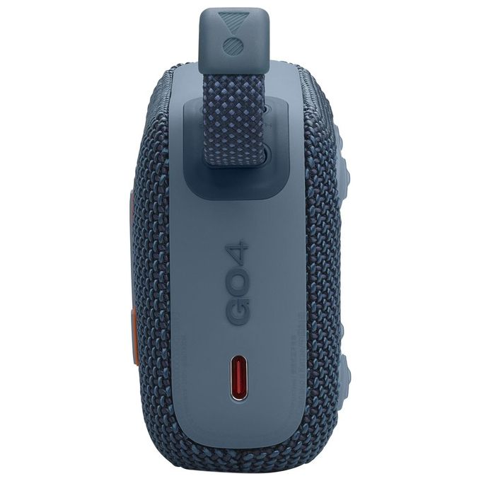 JBL GO 4 Speaker Bluetooth Portatile Altoparlante Wireless con Design Compatto Waterproof e Resistenza alla Polvere IP67 fino a 7 h di Autonomia USB Compatibile con App Portable Blu