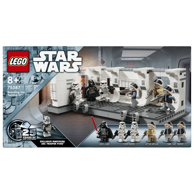 LEGO Star Wars 75387 Imbarco sulla Tantive IV, Giochi Bambini 8+, Scena nell'Astronave Giocattolo da Costruire con Minifigure